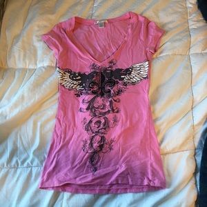 Fleur De Lis Pink T